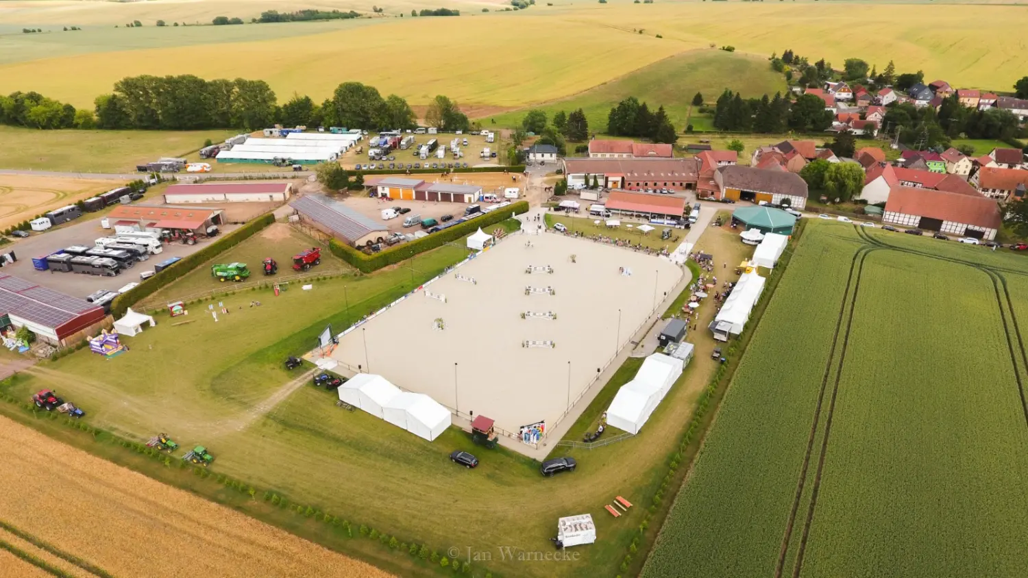 LRV Timmenrode e.V., Pferdeveranstaltungen, Kinderland, Reitplatz Luftaufnahme