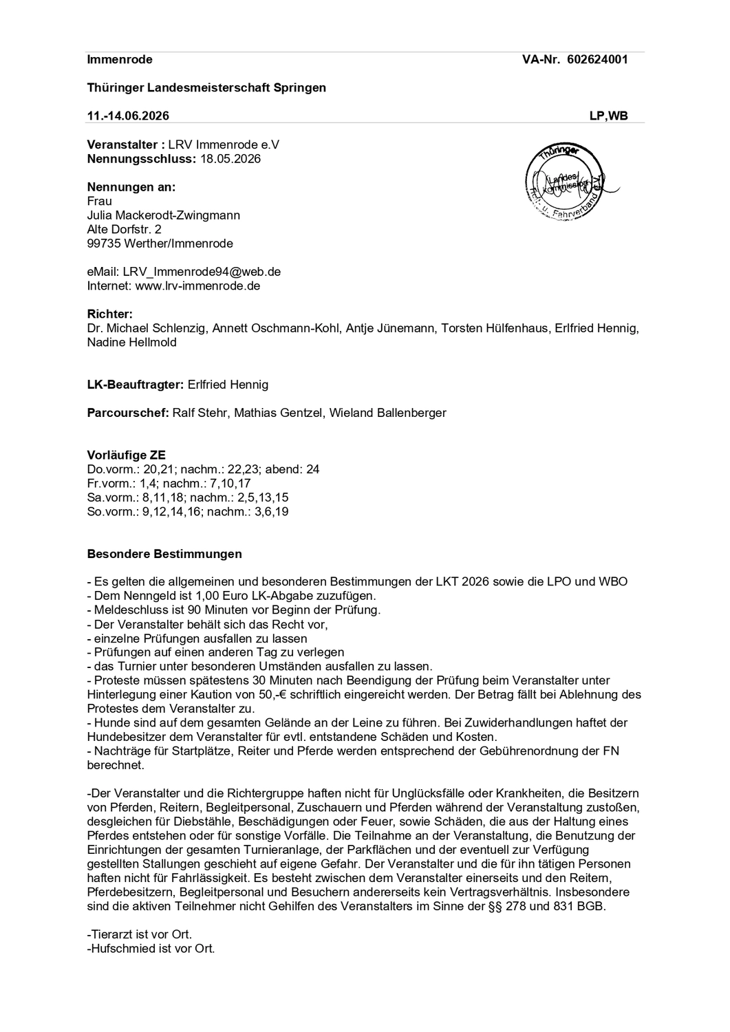 LRV Timmenrode e.V., pdf