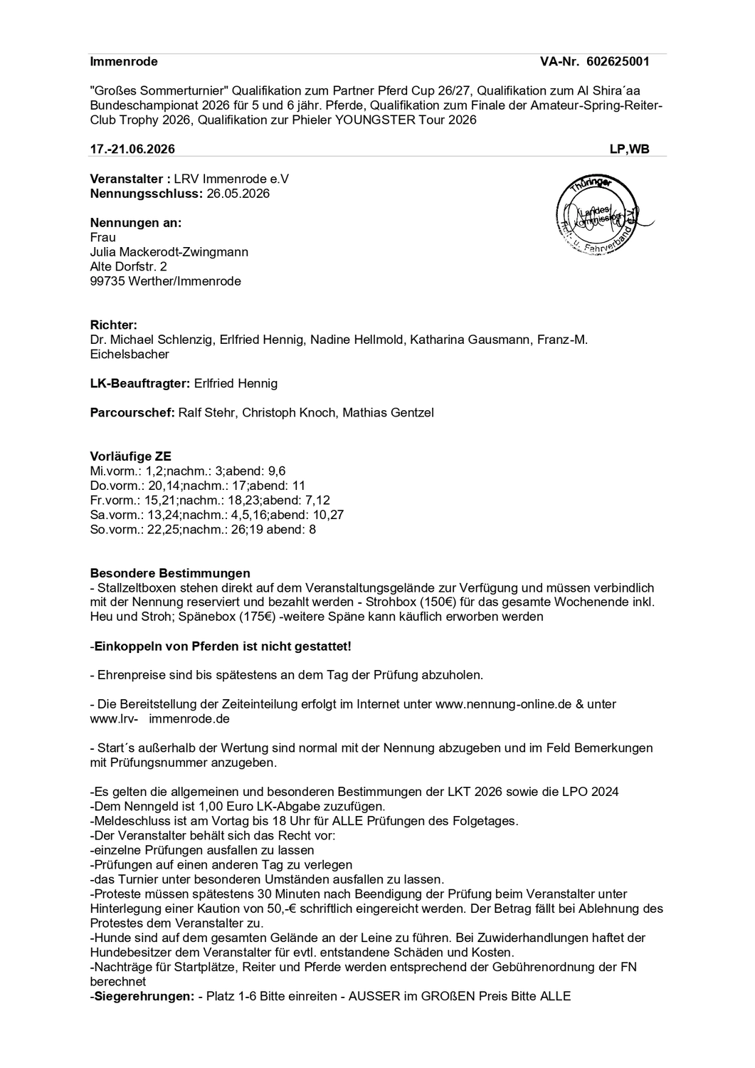 LRV Timmenrode e.V., pdf